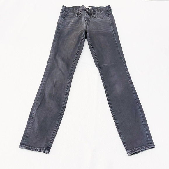 Madewell Black Distressed Skinny Denim Jeans SZ26 - Picture 6 of 7